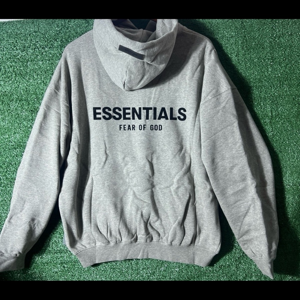 Essentials Fear of God light Oat Hoodie Sz L